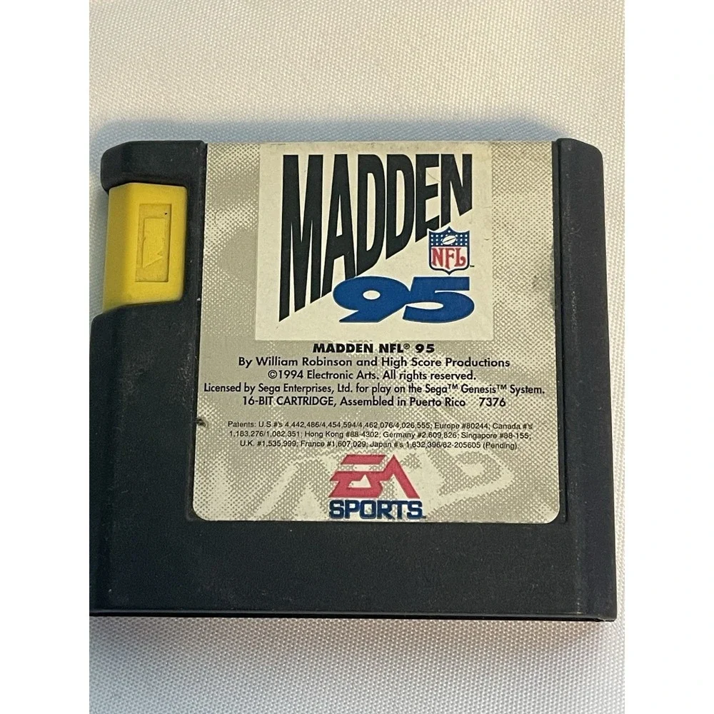 Madden NFL‎ 95 (Sega Genesis, 1994) Authentic Cartridge BinA